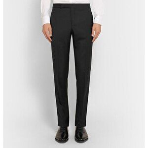 NWT Ralph Lauren Fairbanks Tuxedo Wool Slim Fit Pants Navy Blue 46R